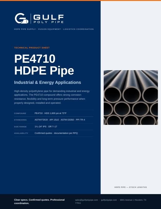 Cover of the PE4710 industrial and energy applications guide
