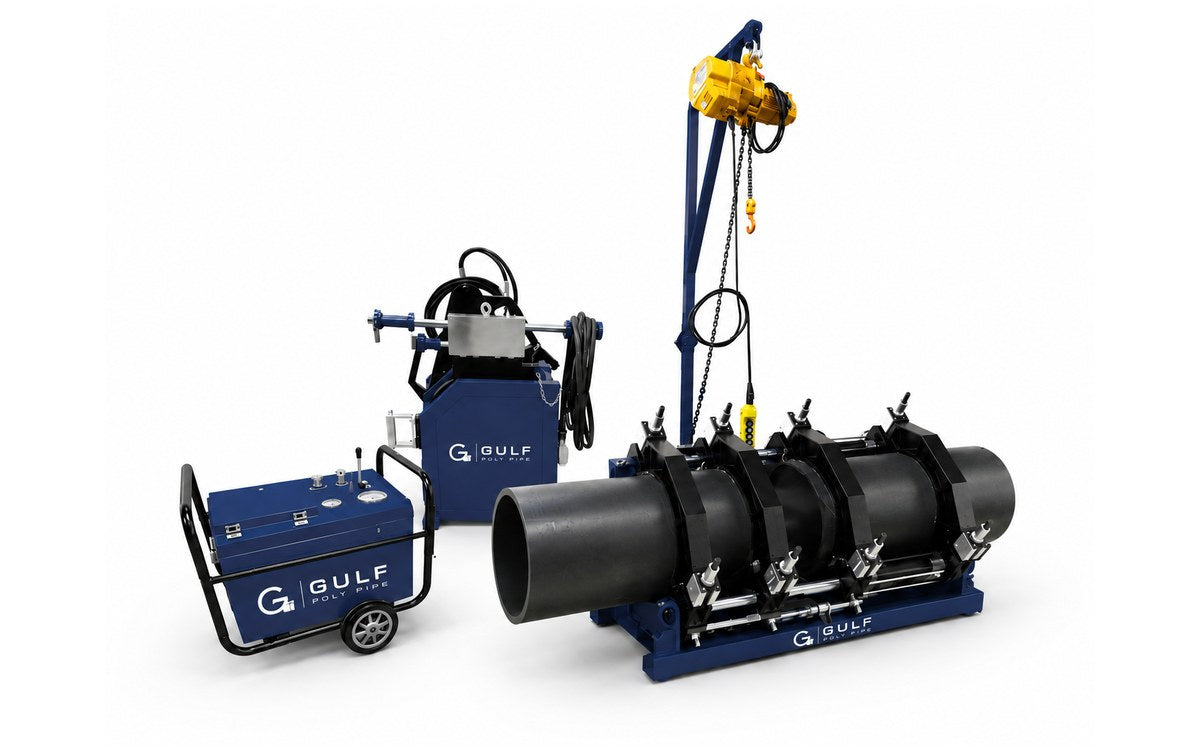 Hydraulic butt-fusion machine with power unit and facer